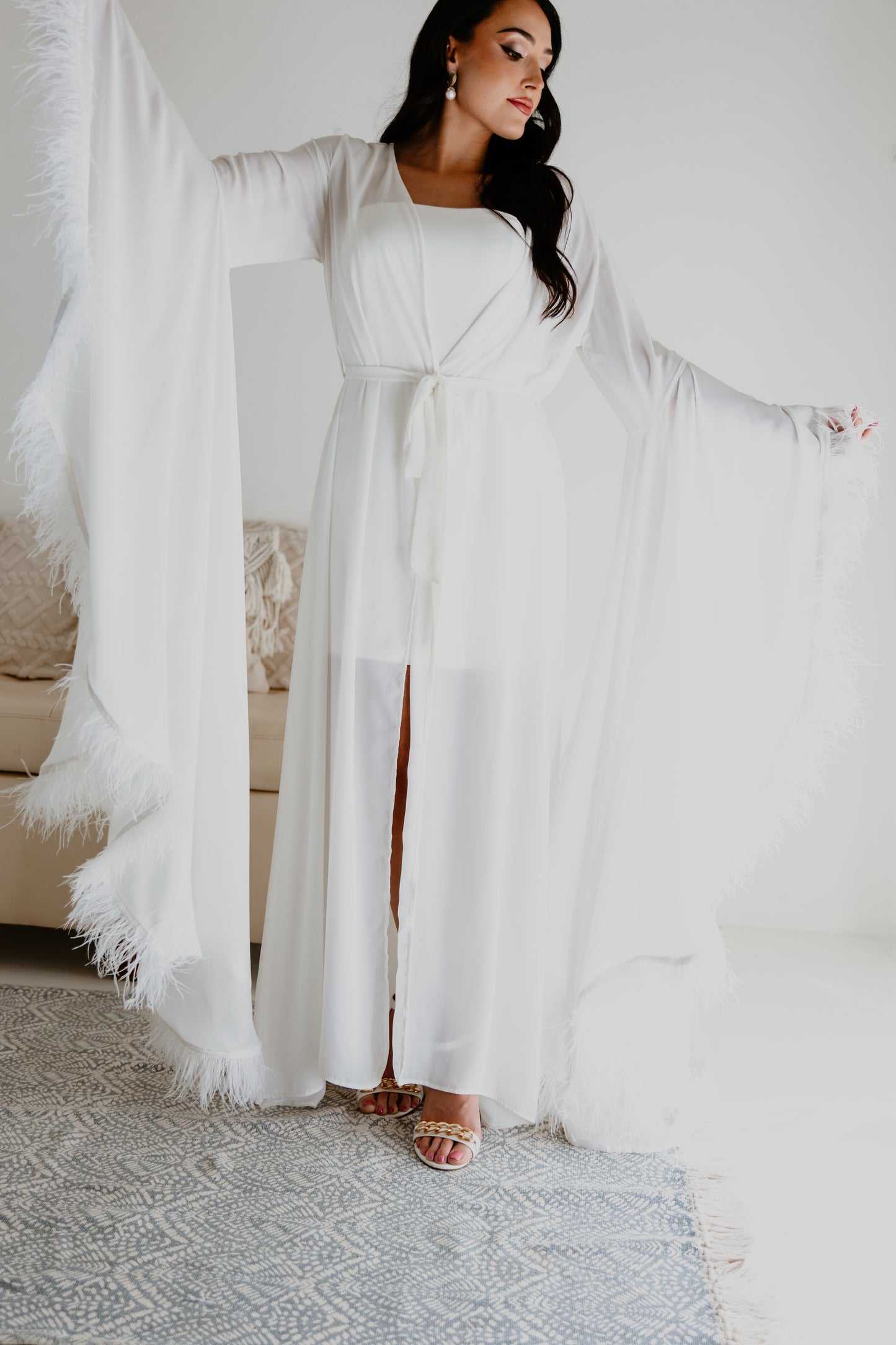 Cyra Feather Robe