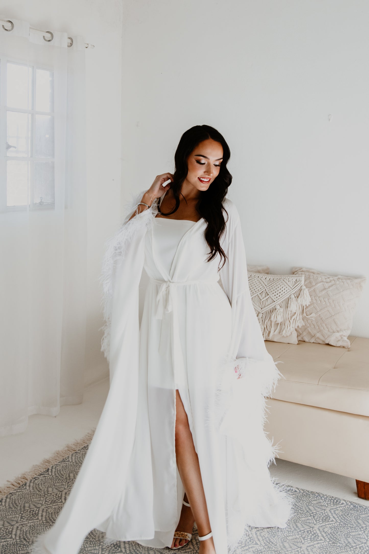 Cyra Feather Robe