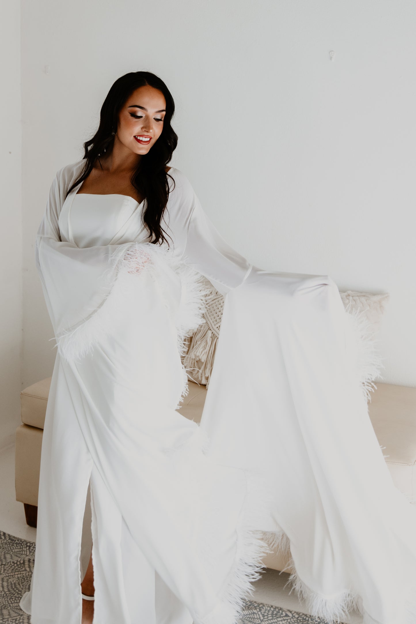 Cyra Feather Robe