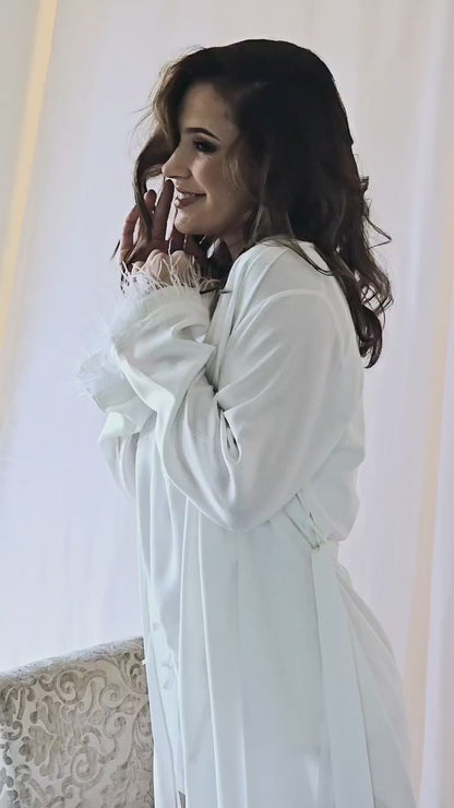 Feather Sleeved Robe