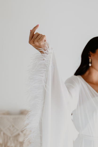 Cyra Feather Robe
